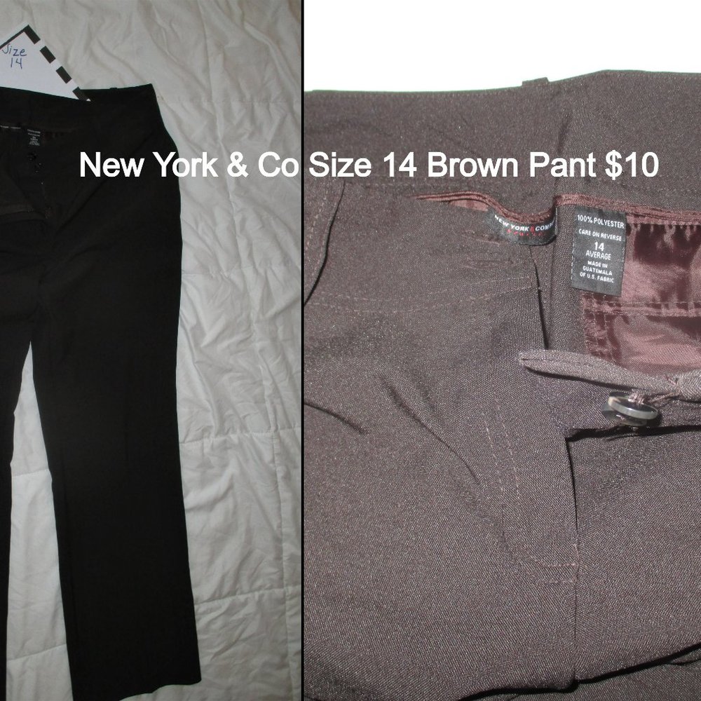 Size 14 pants brown